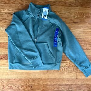 Danskin half zip cropped sweatshirt